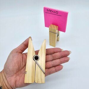 Jumbo Oversized Wooden Clothespins, 4"  - 2 Pieces